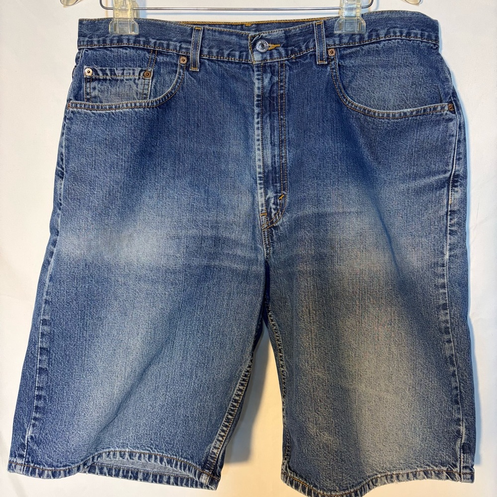 Levi’s 569 Loose Straight Denim Shorts Men’s 38 Relaxed Fit Blue